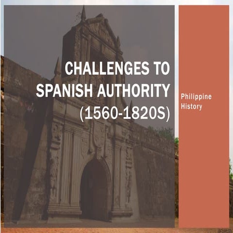 Hist1   spanish challenges to authority