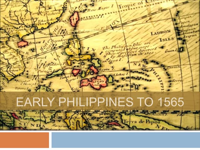 The early ancestors of the filipino's | PPTX
