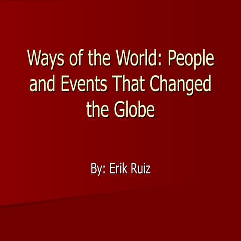 Hist 5 ways of the world