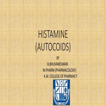 Histamine(autocoids)