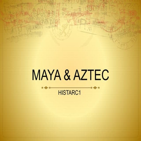 HISTORY: Mesoamerican Architecture 1.0