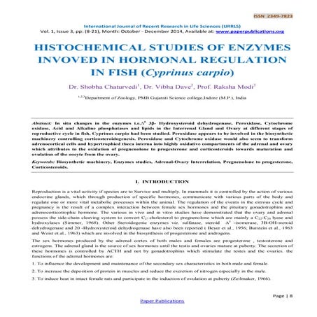 Pheromones in fishes and their applications in Fisheries and ...