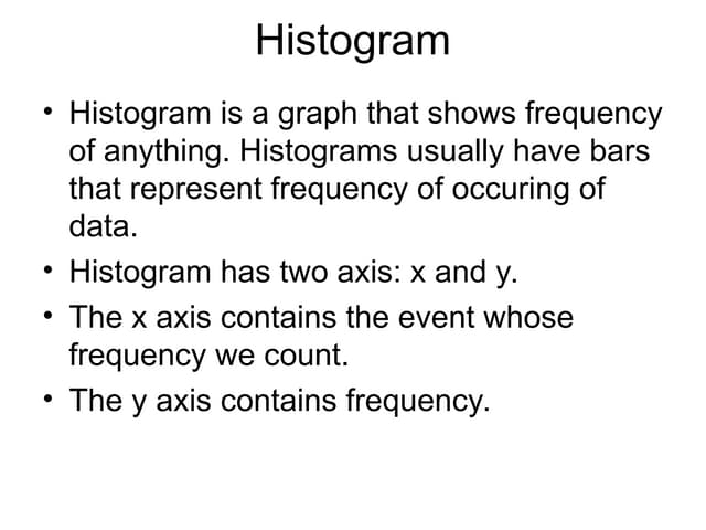 Histogram power point presentation for students