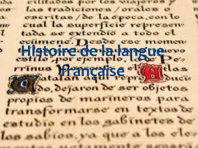 Histoire de la langue française