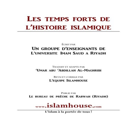 Histoire islam