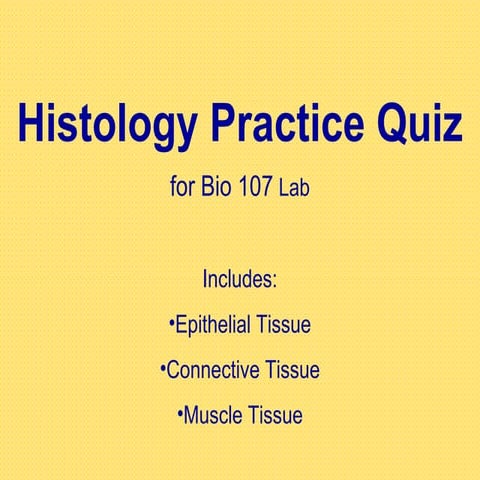 Histology quiz