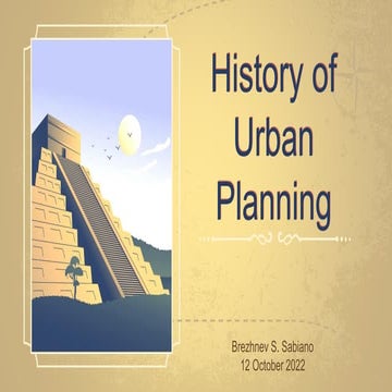 Urban planning dates back to ancient cities.