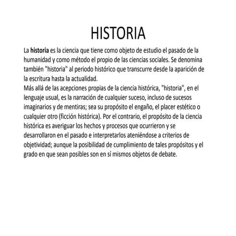 Historia
