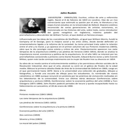 Historia Jhon Ruskin