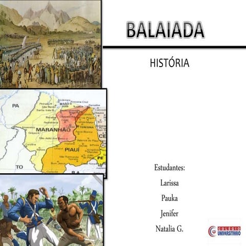 Balaiada - revoltas do período colonial brasileiro | PPTX
