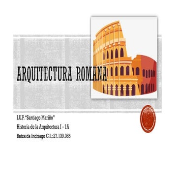 Arquitectura Romana
