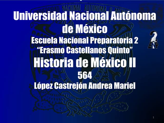 Unidad 4 La Segunda República Federal y El Segundo Imperio Mexicano 1857 a 1867