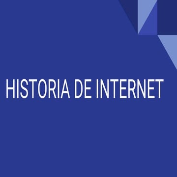 Historia de internet