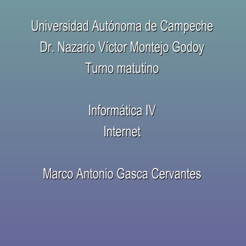 Historia De Internet.Marco