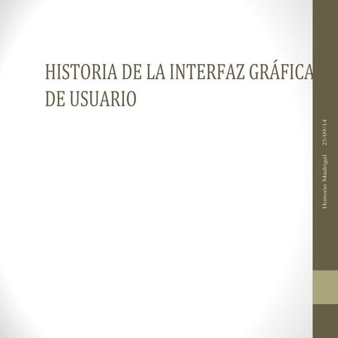 Historia De La Interfaz GráFica | PPT