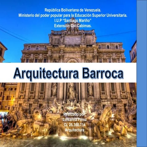Historia ll arquitectura barroca