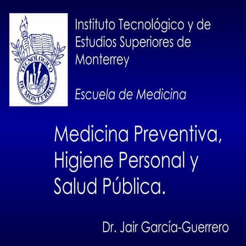 Historia de la Medicina Preventiva, Higiene Personal y Salud Pública