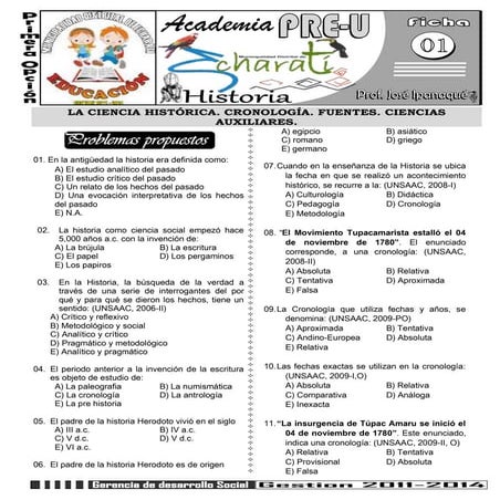 CIENCIA HISTORICA FUENTES