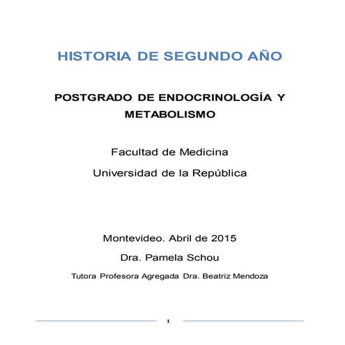 Historia Clínica de 2°. abril2015