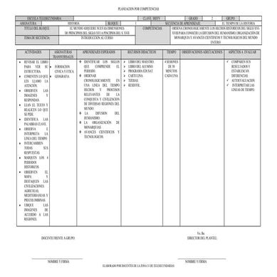 HISTORIA SEGUNDO GRADO