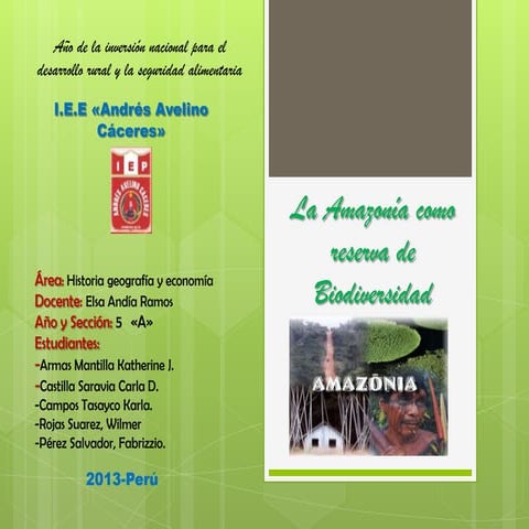 La Amazonia 5to. "A" | PPTX