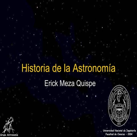 Historia de la Astronomía