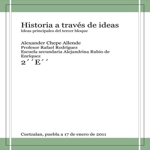 Historia a través de ideas