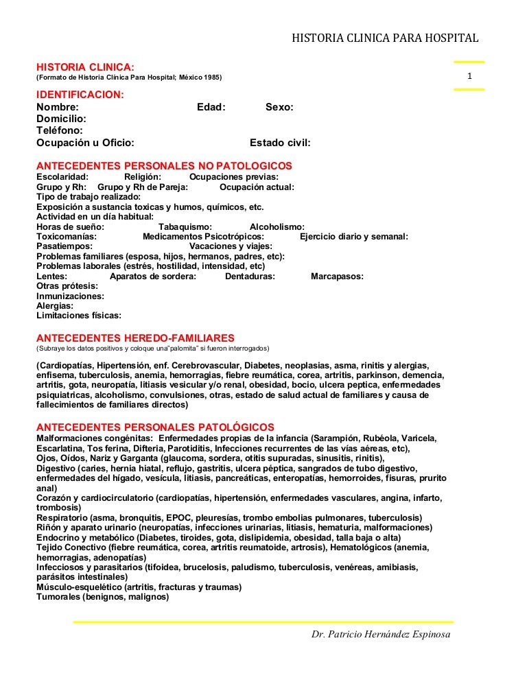 preguntas de historia clinica historia clinica hospital dr phe preguntas de historia clinica historia clinica hospital dr phe