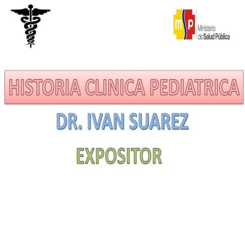 Historia clinica pediatrica