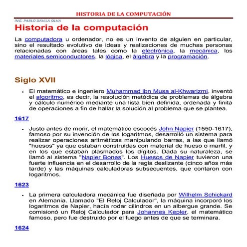 Historia computacion