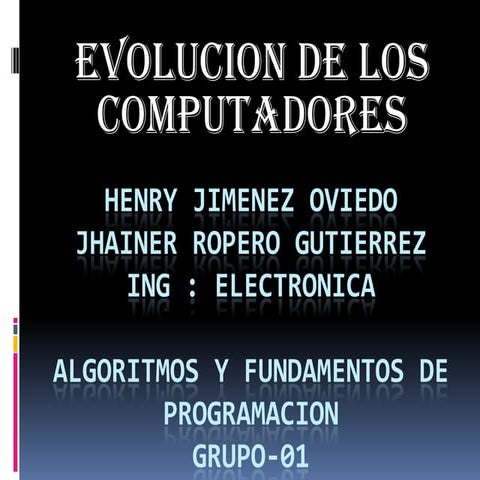 Historia computadores