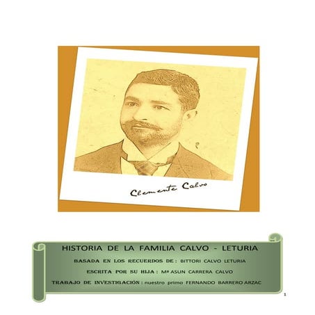 Historia de la familia Calvo – Leturia