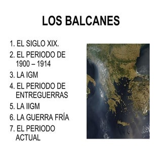Historia contemporánea de los balcanes