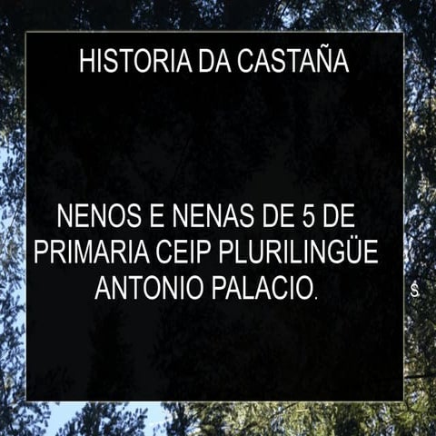 Historia da castaña