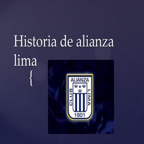 Historia de alianza lima | PPTX