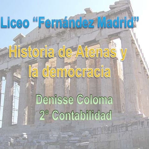 Atenas y la historia de la democracia | PPTX