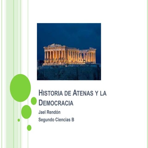 Historia de la democracia en atenas | PPTX