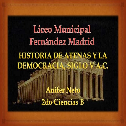 La historia de la Democracia en Atenas | PPTX