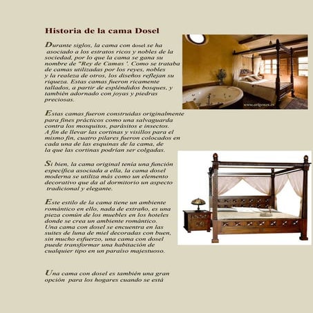 Historia de camas con dosel