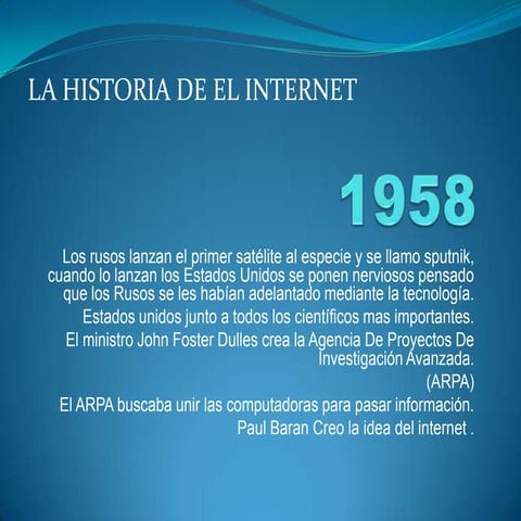 Historia Del Internet