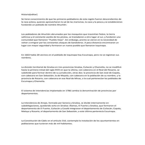 Historia de escuinapa