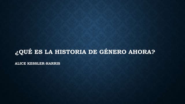 Historiadegenero