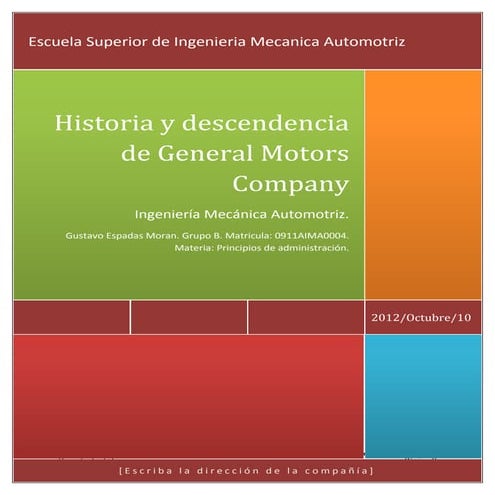 Historia de gm