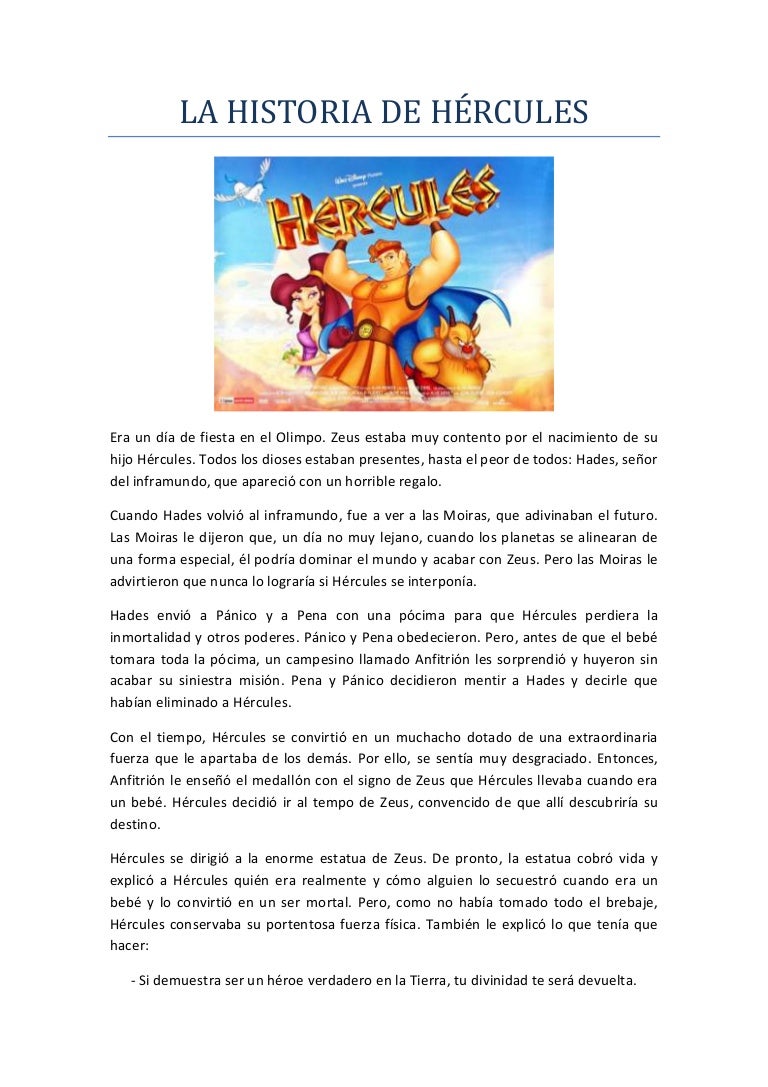 Historia De Hercules