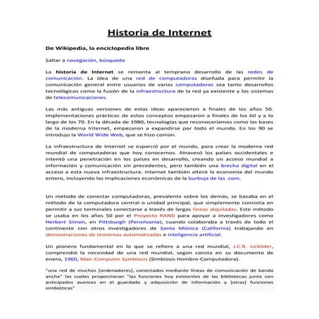 Historia de arpanet | PDF