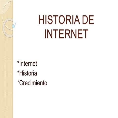 Historia de internet