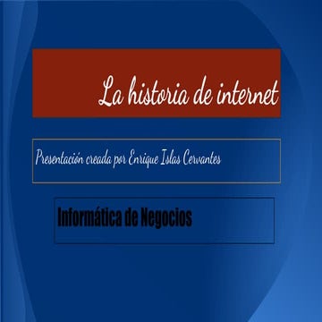 Historia de internet 