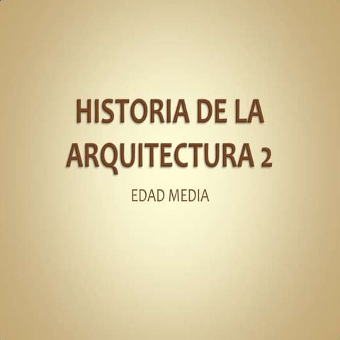 Historia de la arquitectura 2