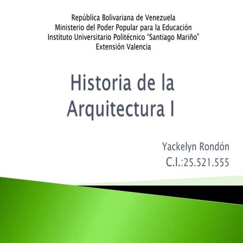 Historia de la arquitectura i