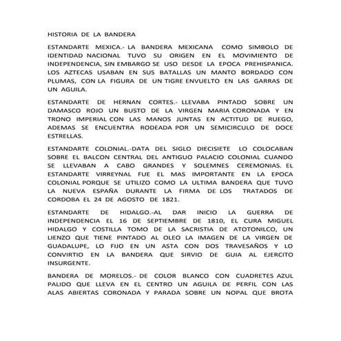 Historia  de  la  bandera